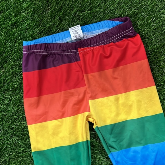 Girls Urban Smalls St Patrick’s Day - Rainbow Leggings - Picture 3 of 4